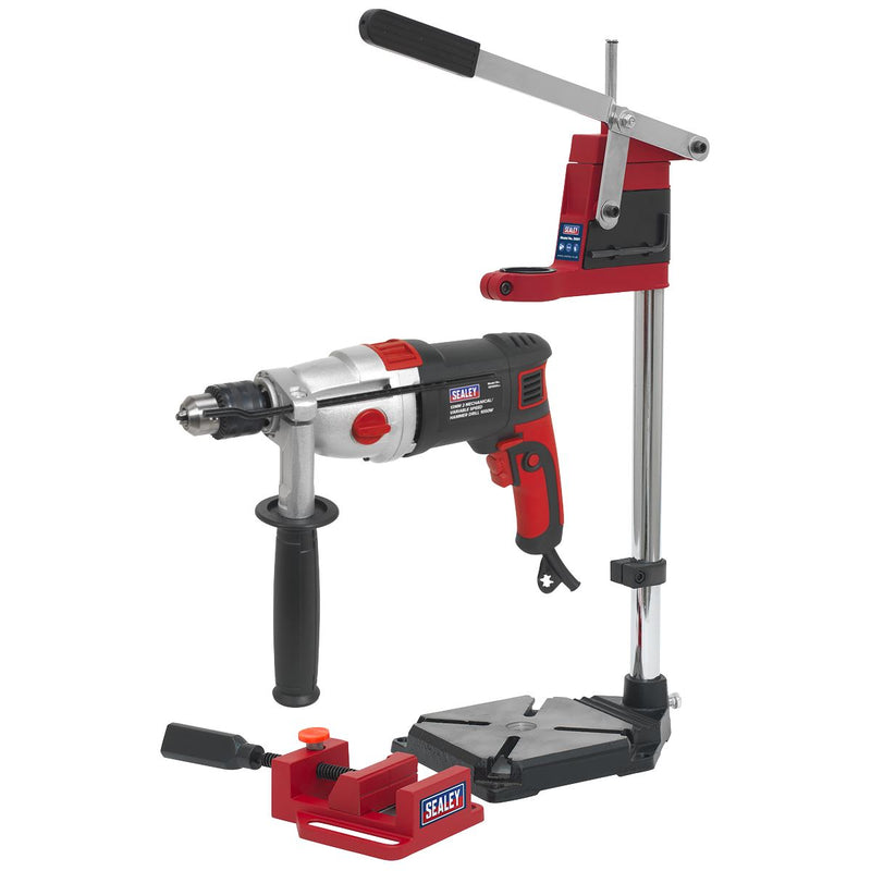 Sealey Hammer Drill13mm with Drill Stand Kit SD1000KIT Sealey - Dynamic Drive