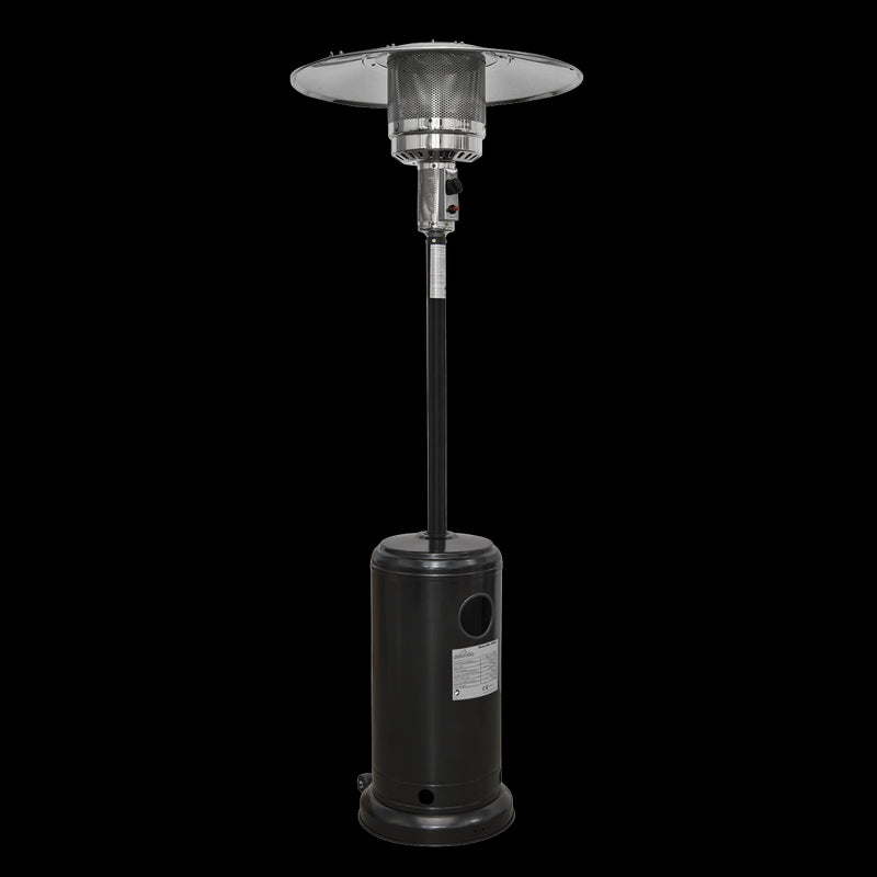 Dellonda Outdoor Garden Gas Patio Heater 13kW Commercial & Domestic Use Black Dellonda  - Dynamic Drive