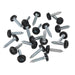 Sealey Numberplate Screw Plastic Enclosed Head 4.8 x 24mm Black Pack of 50 PTNP7 Sealey - Dynamic Drive