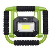 Sealey LEDFL10W R/Charge Portable Fold Flat Floodlight 10W COB LED Li-ion Sealey  - Dynamic Drive