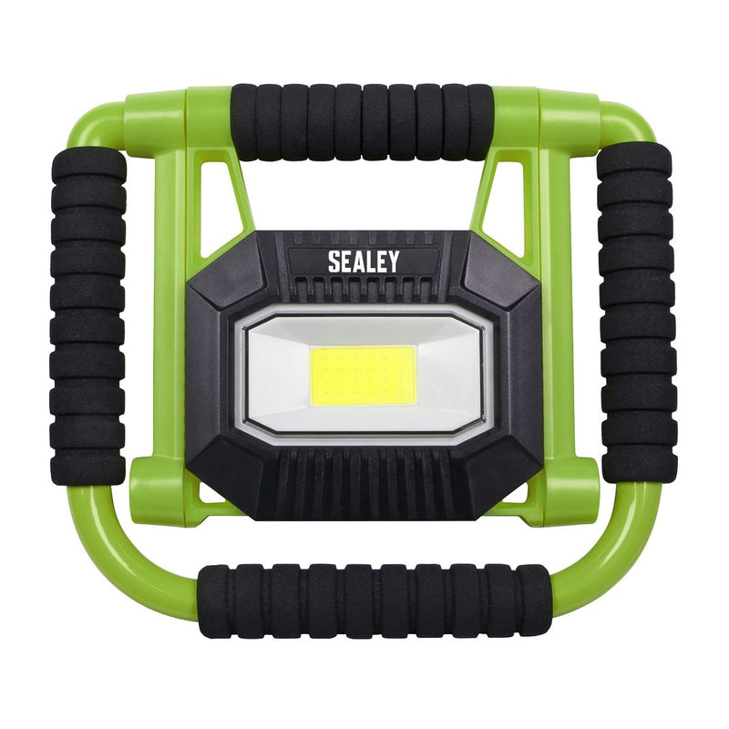 Sealey LEDFL10W R/Charge Portable Fold Flat Floodlight 10W COB LED Li-ion Sealey  - Dynamic Drive