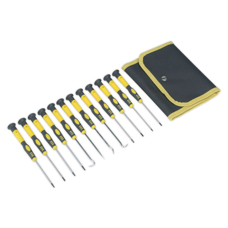 Siegen by Sealey Precision Screwdriver & Pick Set 12Pc Siegen by Sealey - Dynamic Drive