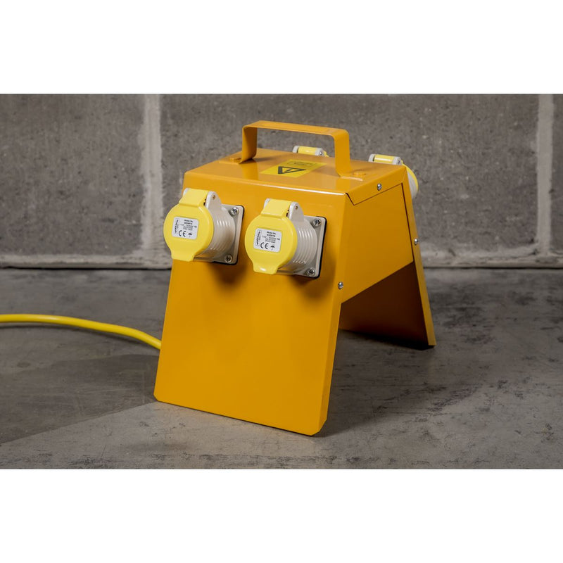 Sealey CEE 4-Way Splitter Box 1.5mm Cable 16A Plug WSSB16 Sealey - Dynamic Drive