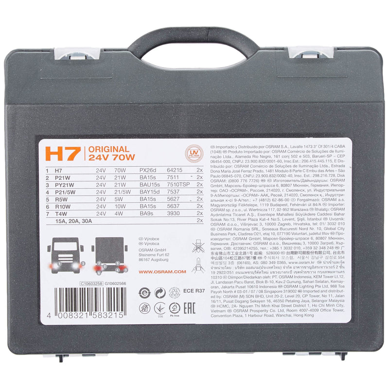 Osram CLKH724V lamp kit, 24V H7, lamps, 3 flat fuse, in in a box Osram - Dynamic Drive