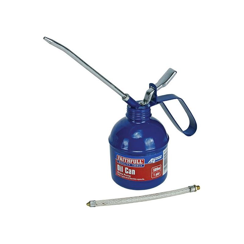 Faithfull Lever Type Oil Can 500ml Faithfull - Dynamic Drive
