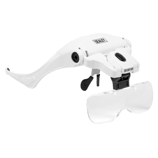 Sealey LED Magnifier Spectacles with Headband WL101D Sealey - Dynamic Drive