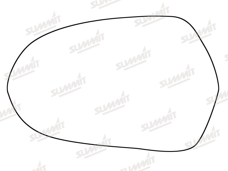 Summit Stick-On Standard Mirror Glass fits Audi A6 12 on LHS Summit - Dynamic Drive