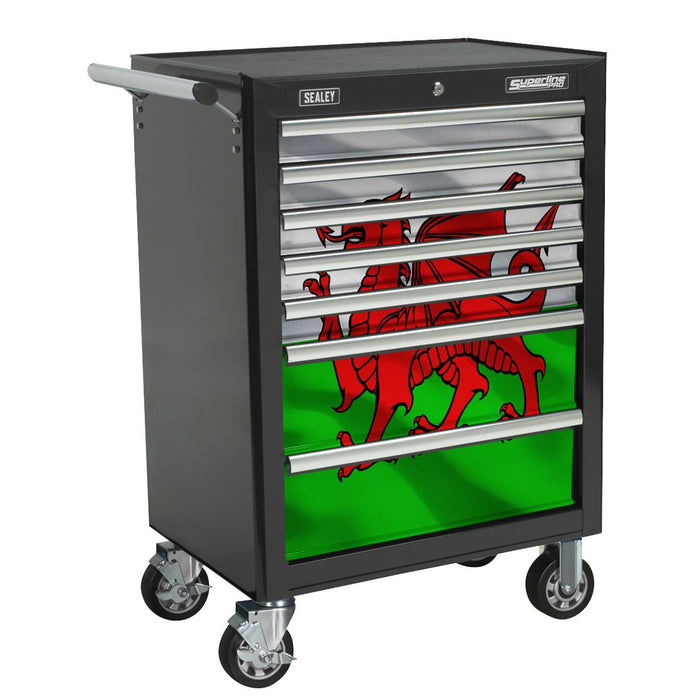 Sealey Wales Graphics 7 Drawer Rollcab Kit AP26479TBWALES Sealey - Dynamic Drive