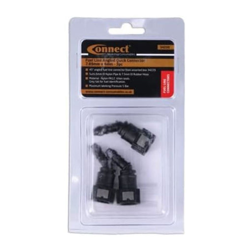 Connect 45 Angled Fuel Line Quick Connectors 7.89 x 6mm 3pc 34230 Tool Connection - Dynamic Drive