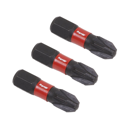 Sealey Pozi #3 Impact Power Tool Bits 25mm 3pc AK8209 Sealey - Dynamic Drive