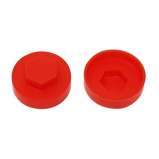Forgefix TechFast Cover Cap Poppy Red 19mm (Pack 100) ForgeFix - Dynamic Drive