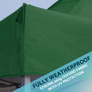 Dellonda 3 x 4.5m Pop-Up Gazebo Heavy Duty with Weight - Dark Green Dellonda - Dynamic Drive