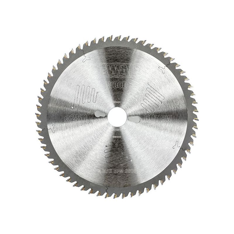 Dewalt Power Tools Series 60 Circular Saw Blade 250 x 30mm x 60T DeWALT Power Tools - Dynamic Drive