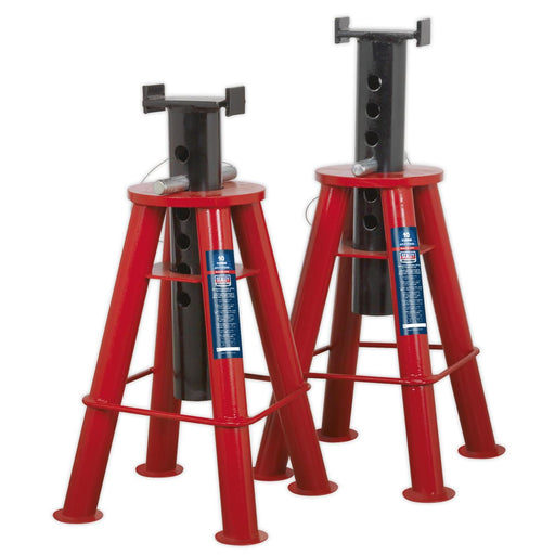 Sealey Axle Stands (Pair) 10tonne Capacity per Stand AS10 Sealey  - Dynamic Drive
