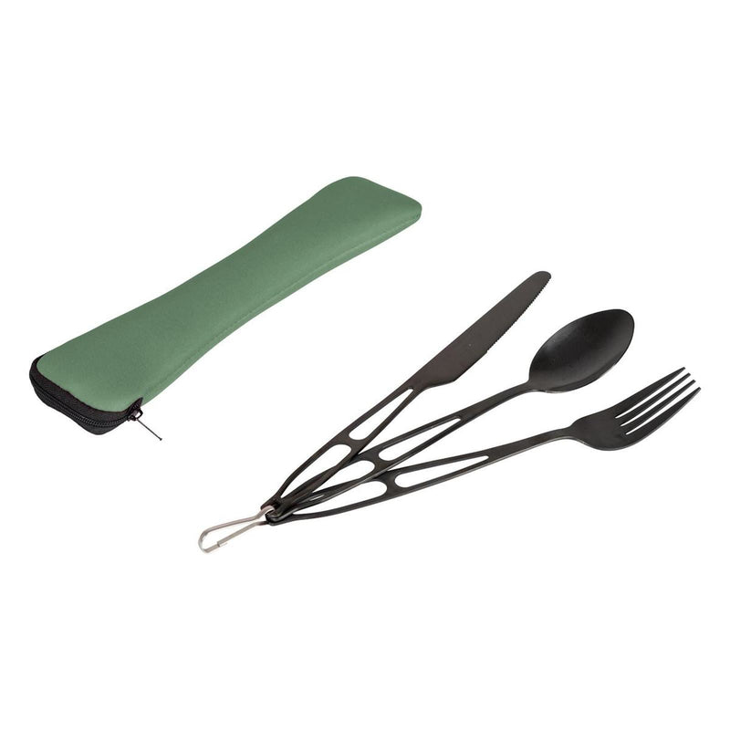 Bo-Camp Outdoor Cutlery In Cover 3 Pieces Bo-Camp - Dynamic Drive