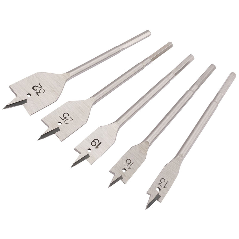 Draper Flat Wood Bit Set, 13 - 32mm (5 Piece) 84451 Draper - Dynamic Drive