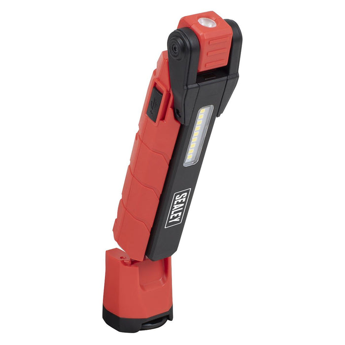 Sealey Rechargeable 360 Inspection Light 10W & 2 x 4W SMD LED - Red LED3605R Sealey - Dynamic Drive