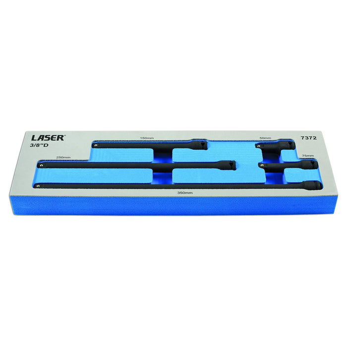 Laser Impact Extension Bar Set 3/8"D 5pc 7372 Laser - Dynamic Drive
