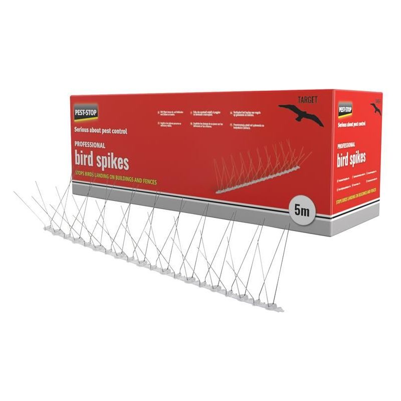 Pest-Stop (Pelsis Group) Professional Bird Spikes 50cm Metal Strips (Pack 10) Pest-Stop (Pelsis Group) - Dynamic Drive