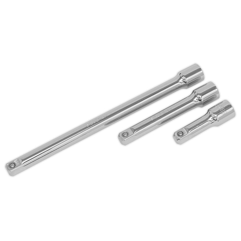 Sealey Extension Bar Set 3pc 1/2"Sq Drive S0720 Sealey - Dynamic Drive