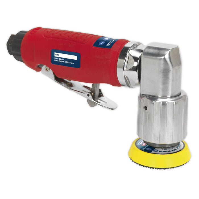 Sealey Air Orbital Sander 50mm Mini Disc Compressor Sanding Tool 1/4" BSP Sealey  - Dynamic Drive