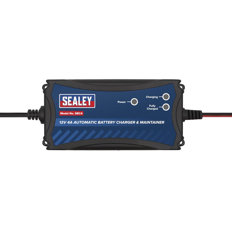 Sealey Battery Maintainer Charger 12V 4A Fully Automatic Sealey  - Dynamic Drive