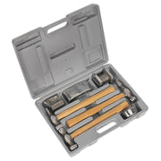 Sealey Panel Beating Set 7pc Drop-Forged Hickory Shafts CB507 Sealey - Dynamic Drive