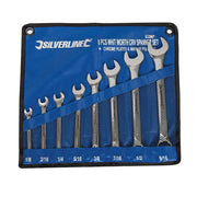 Silverline Whitworth Spanner Set 8pce 1/8 - 9/16" Silverline - Dynamic Drive