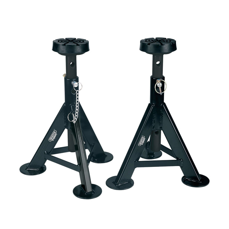 Draper Expert Axle Stands, 3 Tonne, Black (Pair) 04336 Draper - Dynamic Drive