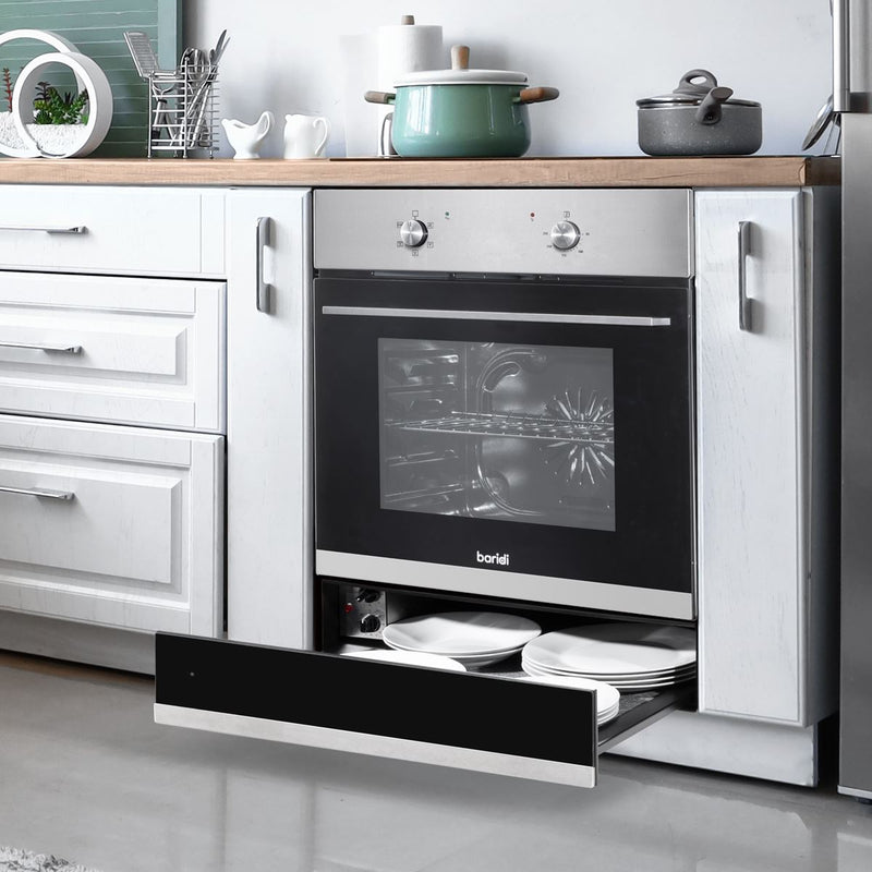 Baridi Integrated Warming Drawer 60cm - Black/Stainless Steel DH202 Baridi - Dynamic Drive