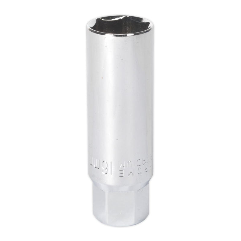 Sealey AK6557 Spark Plug Socket 16mm 3/8"Sq Drive Thin Wall 100% Genuine Sealey  - Dynamic Drive