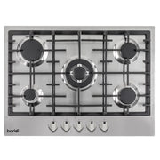 Baridi Gas Hob with 5 Cooking Zones 70cm - Stainless Steel DH227 Baridi - Dynamic Drive