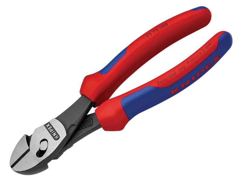 Knipex TwinForce® Diagonal Cutters Multi-Component Grip 180mm Knipex - Dynamic Drive