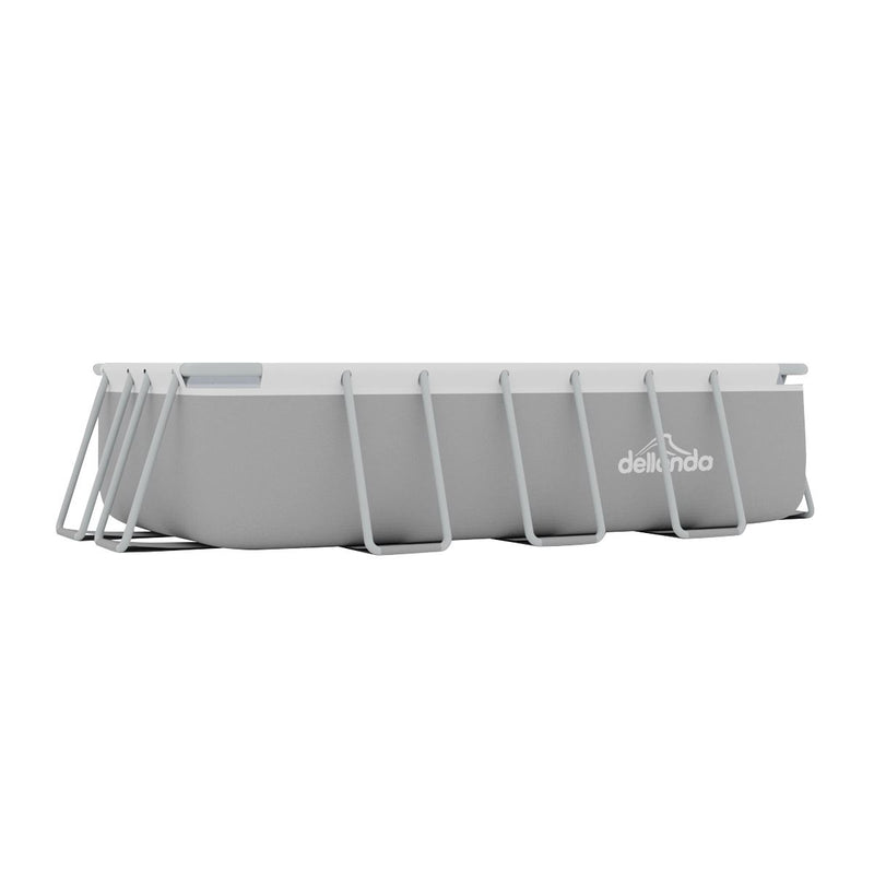 Dellonda Deluxe Steel Frame Swimming Pool with Filter Pump 13ft DL21 Dellonda - Dynamic Drive