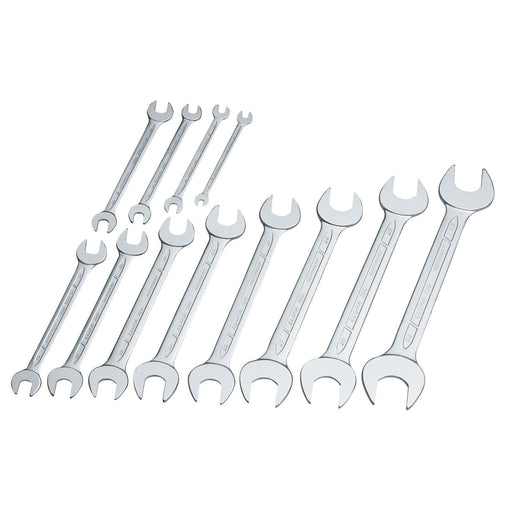 Draper Long Metric Open End Spanner Set (12 Piece) 01276 Draper - Dynamic Drive