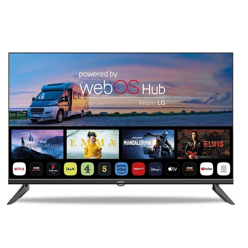 Cello 32" Smart WebOS 12V/230V Traveller TV with Perfect Pitch Cello - Dynamic Drive