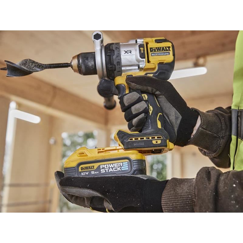 Dewalt Power Tools DCD1007H2T Hammer Drill 18V 2 x 5.0Ah POWERSTACK™ Li-ion DeWALT Power Tools - Dynamic Drive