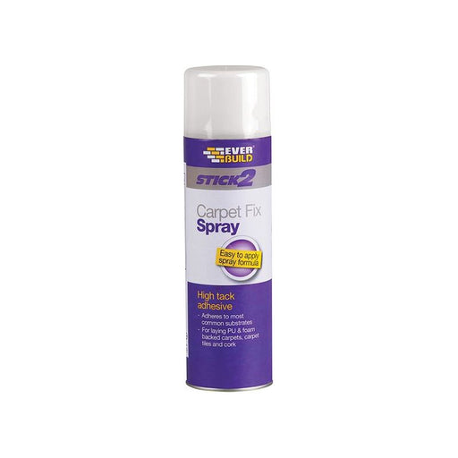 Everbuild Sika Carpet Fix Spray Adhesive Aerosol 500ml Everbuild Sika - Dynamic Drive