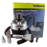 12v Sakura Wet Dry Vacuum Cleaner Hoover Portable Car Caravan Air Pump Inflator Sakura - Dynamic Drive