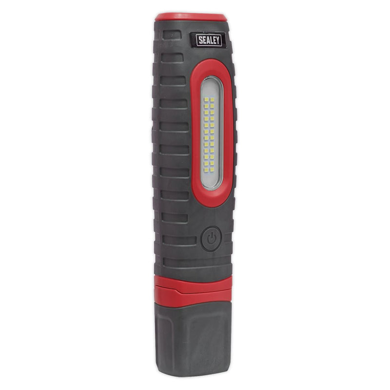 Sealey Rechargeable 360 Inspection Light 24 SMD & 3W SMD LED Red 2 x Lithium-ion Sealey - Dynamic Drive