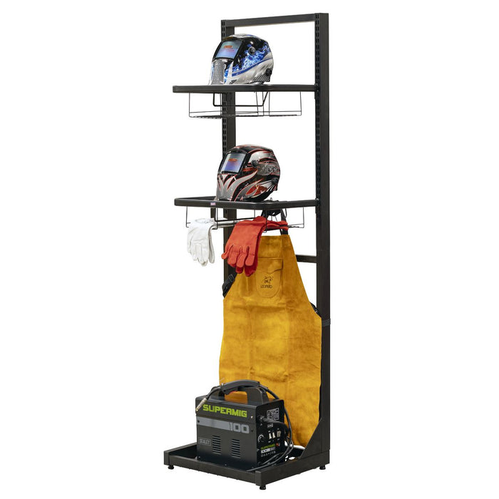 Sealey Motorcycle Helmet & Gear Tidy, Freestanding MS081FS Sealey - Dynamic Drive