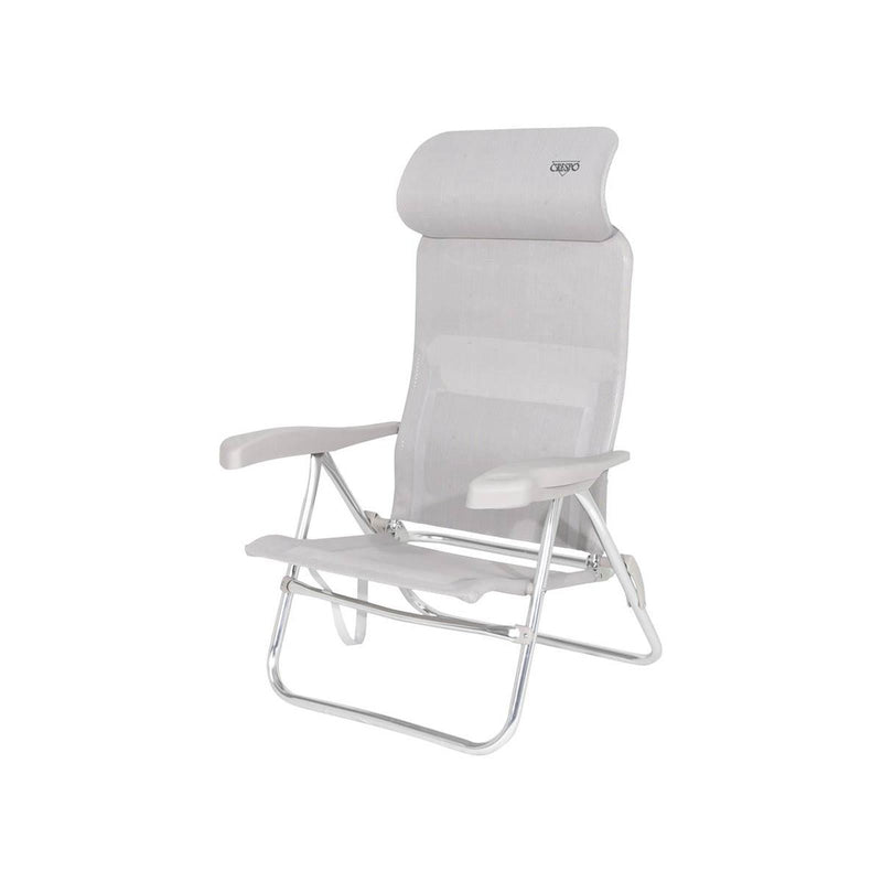 Crespo Beach Chair AL/205 Compact Light Grey Crespo - Dynamic Drive