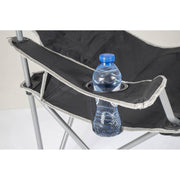 Bo-Camp Folding Chair Compact Steel Black Bo-Camp - Dynamic Drive