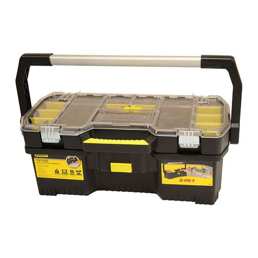Stanley® Hand Tools Toolbox with Tote Tray Organiser 60cm (24in) STANLEY® Hand Tools - Dynamic Drive