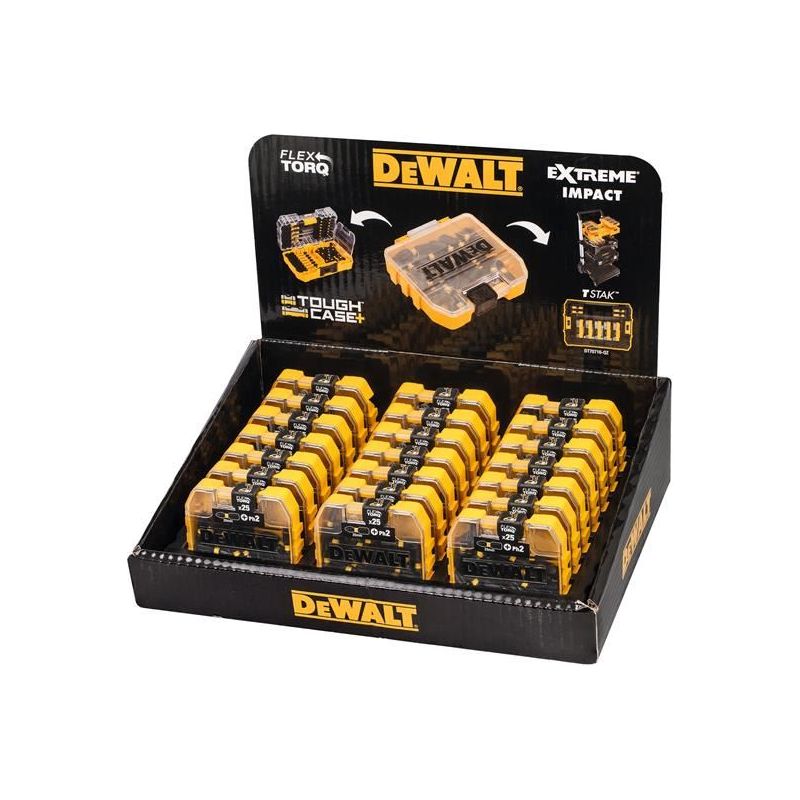 Dewalt Power Tools Impact Torsion Bits PH2 25mm Tic Tac Display 21 Piece DeWALT Power Tools - Dynamic Drive