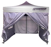 Sides for Louisiana Pavillion in grey (2 x doors, 2 x windows) Unbranded - Dynamic Drive