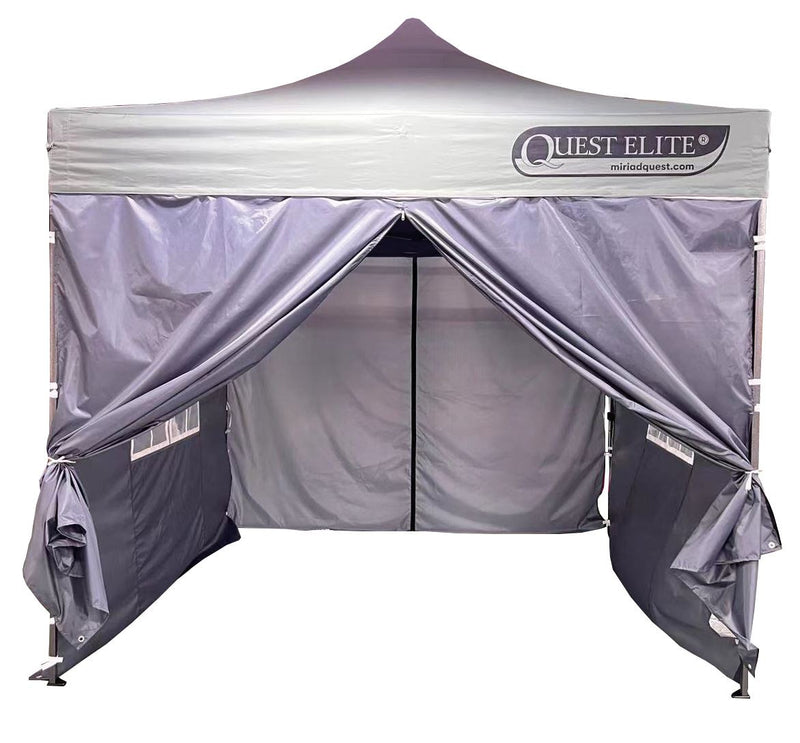 Sides for Louisiana Pavillion in grey (2 x doors, 2 x windows) Unbranded - Dynamic Drive