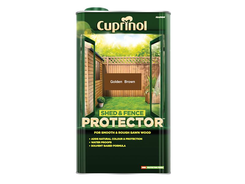 Cuprinol Shed & Fence Protector Gold Brown 5 litre Cuprinol - Dynamic Drive
