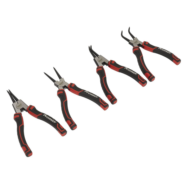 Sealey Circlip Pliers Set 180mm 4pc AK8457 Sealey - Dynamic Drive