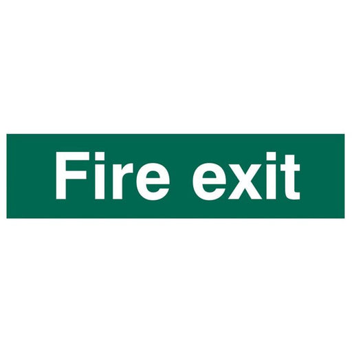 Scan Fire Exit Text Only - PVC Sign 200 x 50mm Scan - Dynamic Drive